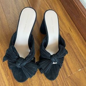 Loeffler Randall Women's Black Bow Mules